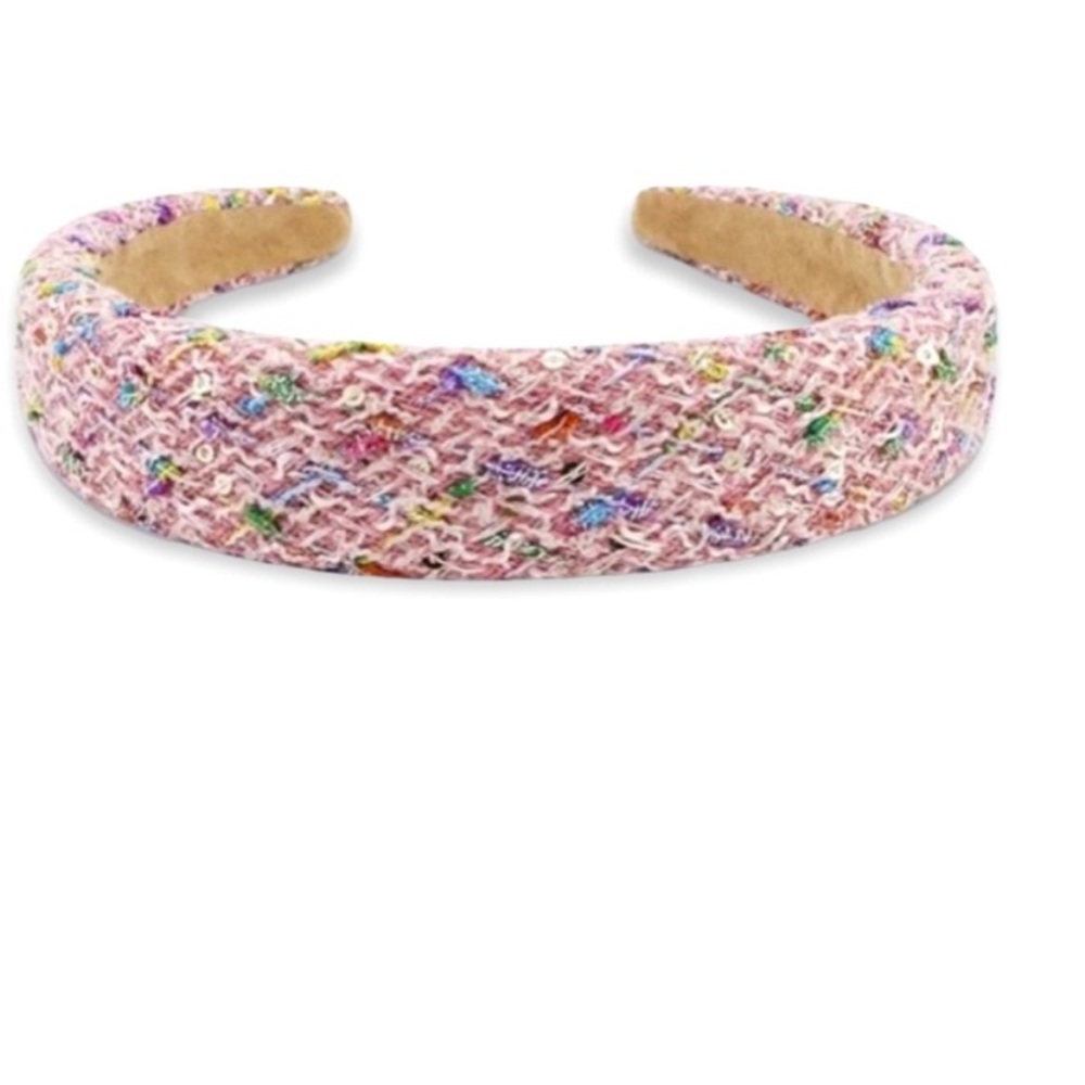 Multicolor Tweed Headband New Boutique